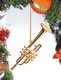 Gold Brass Bb Trumpet Ornament
